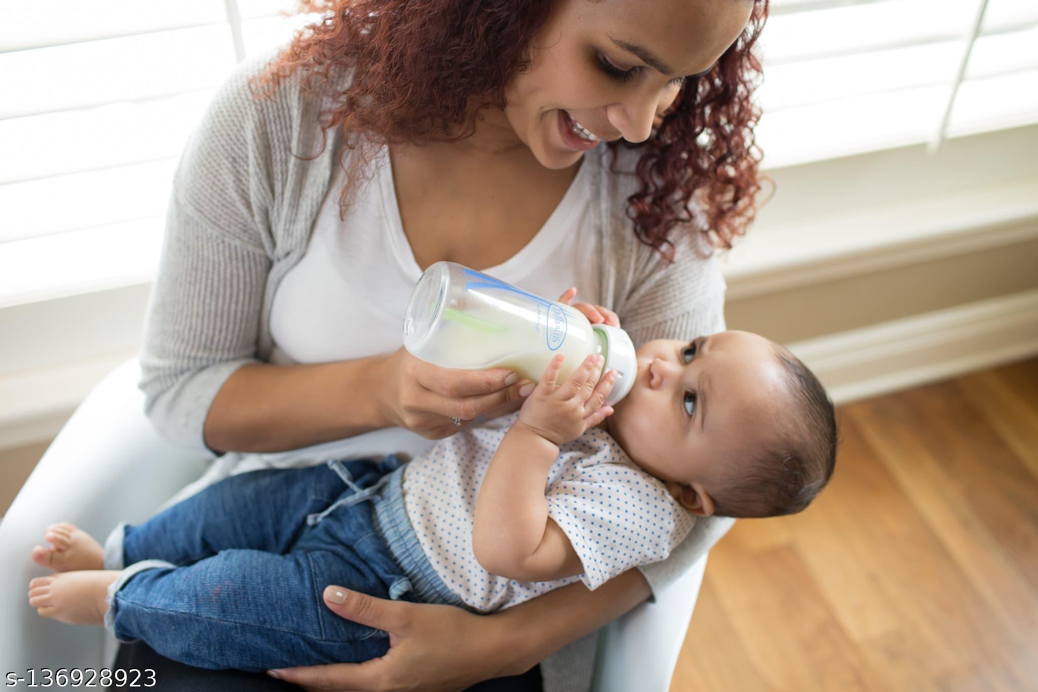 Stainless Steel Milk Feeding Bottle for Baby, 250ml (Silver Pack of 1)