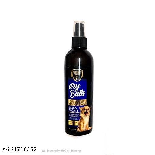 SET PET Scoobee Dry Bath Shampoo with Aloevera & Neem Extract for Dogs & Cats 250ml (Floral Essence)