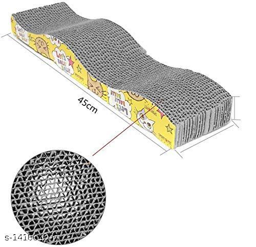 SET PET Cats Scratcher Board with a Curved Wave Design Satisfy Your kitty's