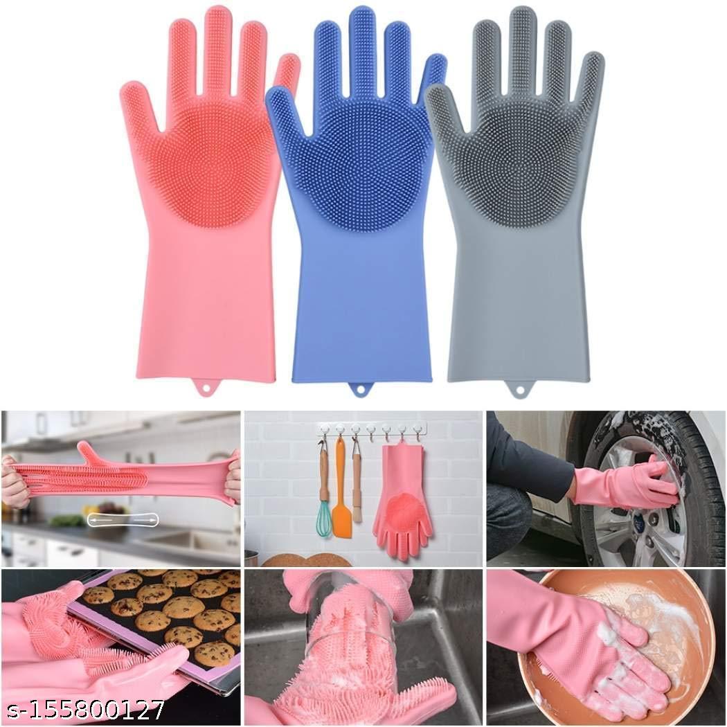 (Pack of 1 pair) Divine Alluring Women's Kitchen Gloves