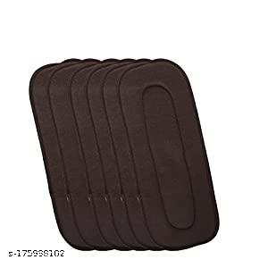  Diaper  5 Layer Insert Pads for Baby Reusable Cloth Diaper Quick, Easy Dry & Washable (0-3 Years, Black, Pack of 4)