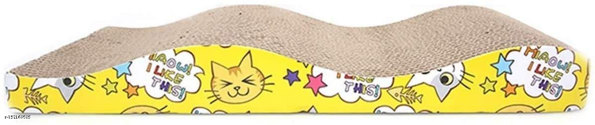 SET PET  Puppies Cat Scratching Pad, Corrugated Cat Scratcher Cardboard for Indoor Cats, Kitten for Furniture Protection, Durable Texture Design