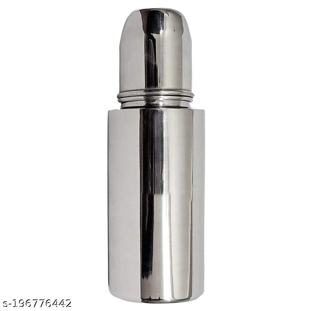 PSF SAKHI Baby Milk Water Feeding Bottle, Stainless-Steel & BPA-Free Sipper Absolute Light Weight Leakage Proof Easy Clean Design (240 ML, Pack of 1)