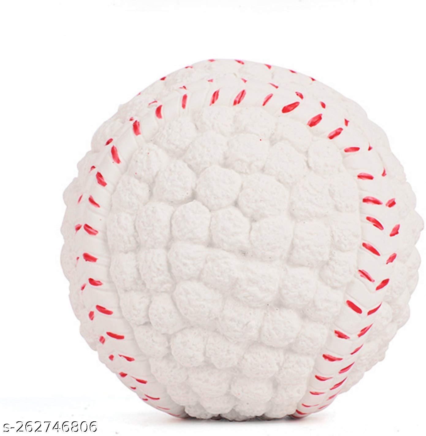 EETOYSSet Pet dog Latex Squeaky Baseball Toy (Medium)