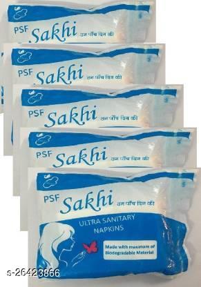 PSF SAKHI SAINITERY PAD TRIFOLD 240  MM  6 PCS  PACK 6 