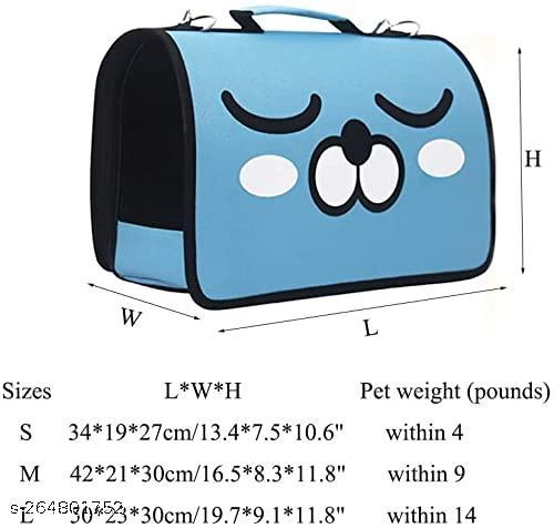 SET PET Small size Shoulder Hanging Bag Pet Carrier | Dog Carrier | Cat Carrier - Breathable Barrel Printed Sling Outdoor Travelling Bag (Design - coloer may be very time to time 