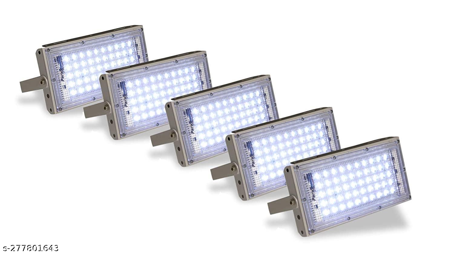 50 Watt Brick Ultra Bright Lens Led Flood Light (Color-White, Pack of-5)
