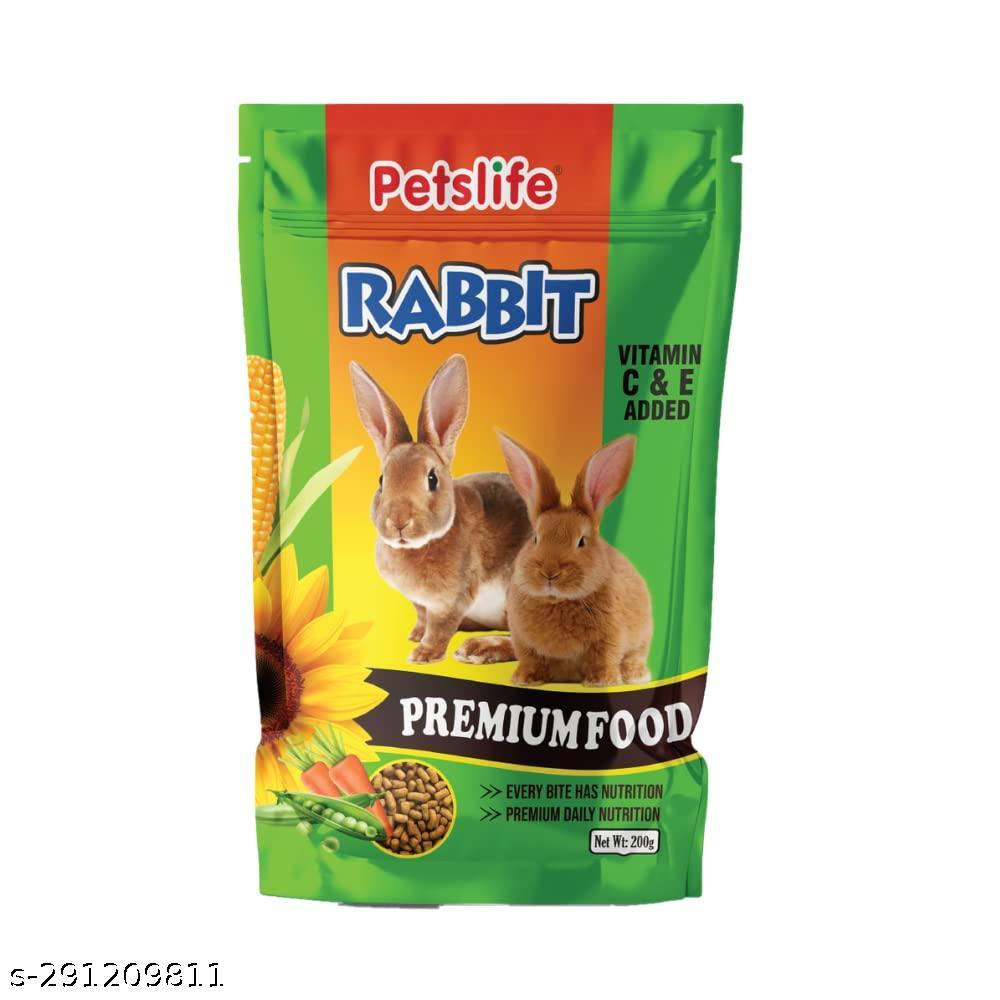 PETSLIFE Rabbit Premium Food Pellets with Essential Nutrients and High Fiber Content for Small & Adult Bunnies, 1000 g