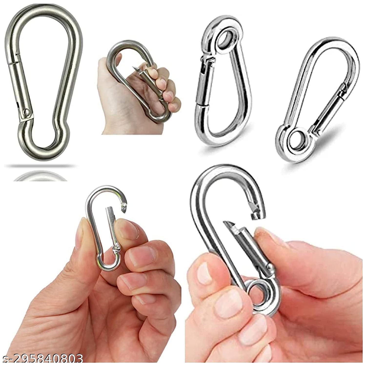 unique Safety Multipurpose Spring Snap Hook for Tie-Out Cable/Leash Eyelets Clasp-Spring Pet Buckle,Key Chain for Linking Dog Collar hook size  no 7  3 pcs 