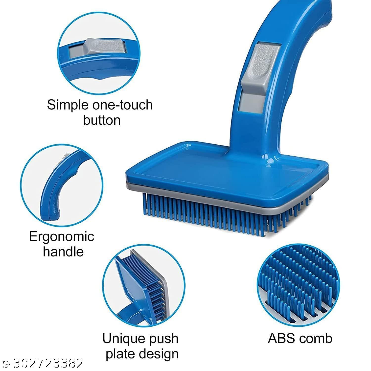 SET PET BLUE IMPORTED MATRIAL BIG SIZE SLIKER BRUSH 1 PCS