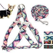 SET PET PADDED Dog Harness Leash Set, Breathable,Adjustable,Dog Lead and Harness No Pull Medium Large dog(Star-M)SIZE 1 INCH