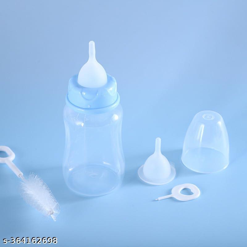 SET PET et Milk Bottle, 150 ml Silicone Transparent Milk Feeding Bottle for Newborn Pet Milk Feeder with Bottle Brush for Small Animals Dog Cat Puppy...