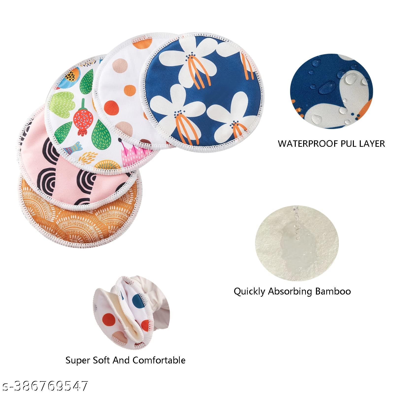  High-Absorbent Cotton Breast Pads Bamboo Washable Nursing Breast Pads for Breast Feeding Mothers Reusable Nipple Pad Super Absorption Nursing Breast Pads... 3