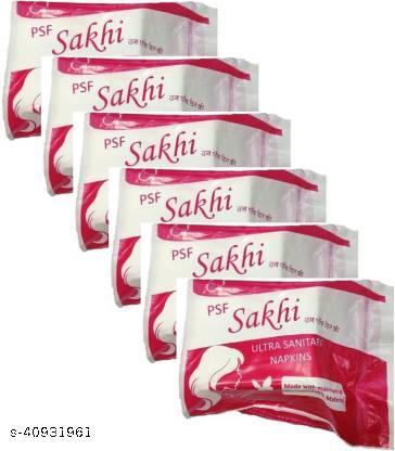 PSF_SAKHI  240 MM Sanitary Pad   (PACK OF 6 every Pack 6 PCS )