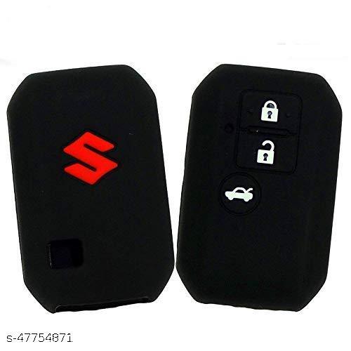 PSF-SAKHI FourWheels Car Key Cover (Silicone) for Maruti Suzuki/Baleno,/ Swift / wagon (Pack of 1key)